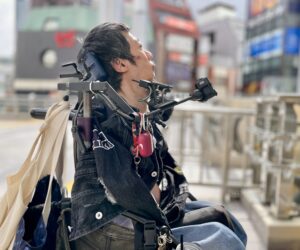 横から撮影した僕