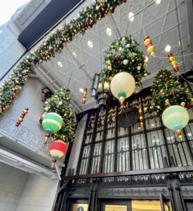 クリスマスのイルミネーションの写真