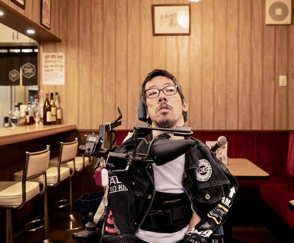 AIで生成した、スナックにいる僕