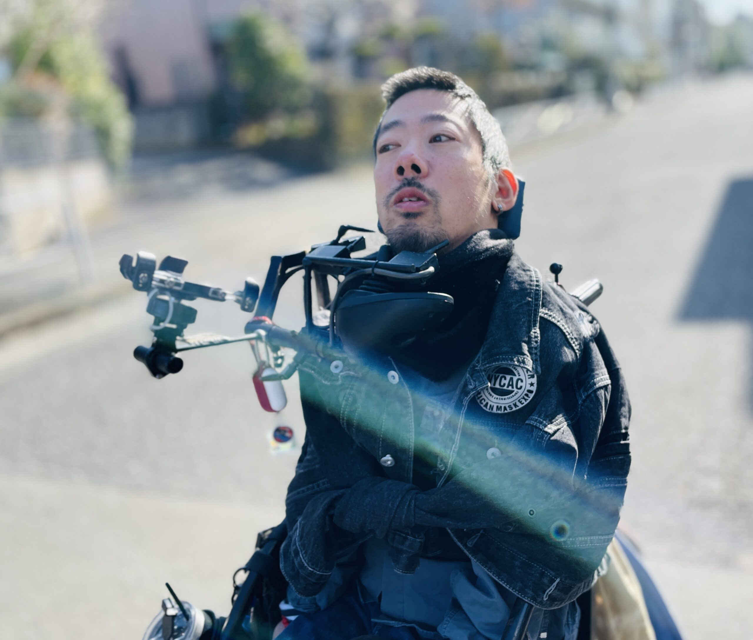 光が当たっている僕