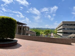 法政大学多摩キャンパスから見た空