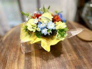 誕生日にもらった花の写真