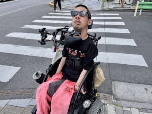 サングラスを掛けている僕